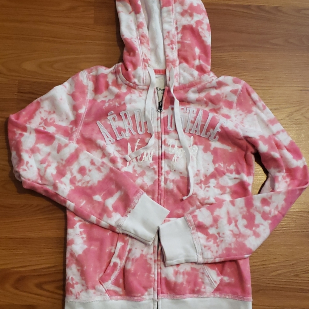 Tie dye zip hoodie